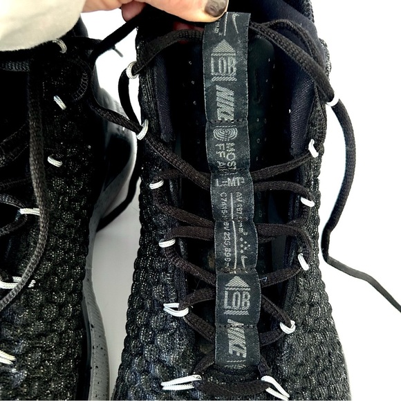 Nike AlphaDunk Carbon Fiber Basketball Shoe Sneaker OREO Wolf Gray Size 13 - Picture 14 of 16